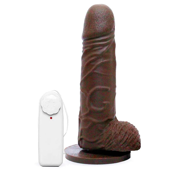 Prótese Realística com Vibro Ventosa e Escroto 16,5x4