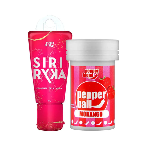 Kit Dupla Explosão - Bolinha explosiva + Gel  Comestivel Siri Ryca