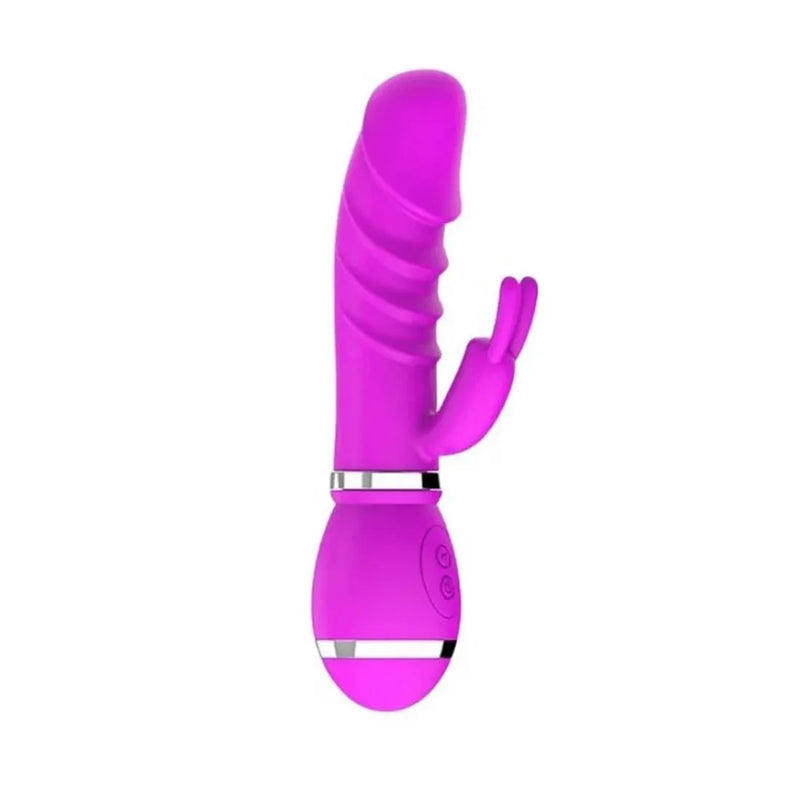 Vibrador com Estimulador Rabbit e 12 Modos de Vibração