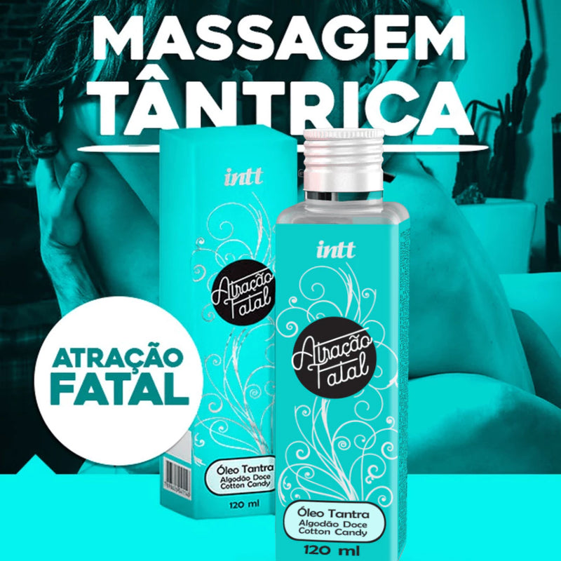 Óleo Corporal Tantra Atração Fatal Algodão Doce 120ml Intt