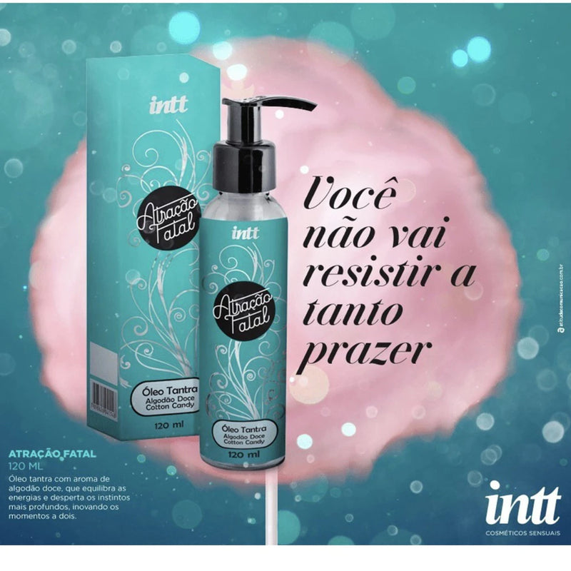 Óleo Corporal Tantra Atração Fatal Algodão Doce 120ml Intt